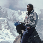 Kasang Tsering, Everest 88 cook boy has portrait made by Joseph Blackburn